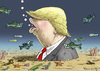 Cartoon: TRUMPFISCH (small) by marian kamensky tagged trump,versus,clinton