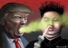 Cartoon: TRUMPKIM (small) by marian kamensky tagged obama trump präsidentenwahlen usa baba vanga republikaner inauguration demokraten kim jong un nord korea wikileaks faschismus