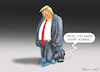 Cartoon: TRUMPS TWITTER KNIE (small) by marian kamensky tagged coronavirus,epidemie,gesundheit,panik,stillegung,trump,pandemie
