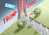Cartoon: TRUMPS WAHLKAMPF-LIVE (small) by marian kamensky tagged coronavirus,epidemie,gesundheit,panik,stillegung,george,floyd,twittertrump,pandemie