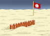 Cartoon: TUNESIEN VOM WINDE VERWEHT (small) by marian kamensky tagged tunesien,vom,winde,verweht
