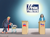 Cartoon: TV-DUELL HARRIS VS TRUMP (small) by marian kamensky tagged tv,duell,harris,vs,trump