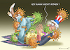 Cartoon: UNCLE SAM (small) by marian kamensky tagged coronavirus,epidemie,gesundheit,panik,stillegung,george,floyd,twittertrump,pandemie