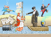 Cartoon: VERY HEAVY METAL (small) by marian kamensky tagged the,project,freedom,after,one,day,iran,hormus,trump