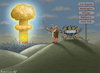 Cartoon: WARUM DIE ATOMTESTS (small) by marian kamensky tagged atomtests,trump