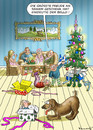 Cartoon: Weihnachtsgeschenk für Bello (small) by marian kamensky tagged weihnachten,santa,klaus
