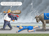 Cartoon: ZOLLGEWALTTÄTER TRUMP (small) by marian kamensky tagged musk,trump,zuckerberg,bezos,felon,and,elon,in,panama,zölle,diktator,selenskyj,putin,ukraine,usa,china,handelskrieg