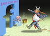 Cartoon: ZUCKERBERG WANTS TRUMP BACK (small) by marian kamensky tagged zuckerberg,wants,trump,back,facebook,meta