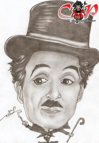 Cartoon: Charlie Chaplin (medium) by corabiapiratilorgmailcom tagged piratilor,corabia,portrete,desene,caricaturi