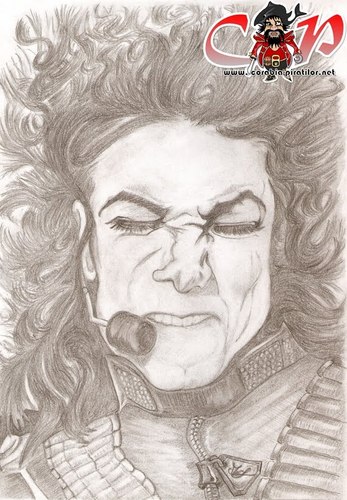 Cartoon: Michael Jackson (medium) by corabiapiratilorgmailcom tagged piratilor,corabia,portrete,desene,caricaturi