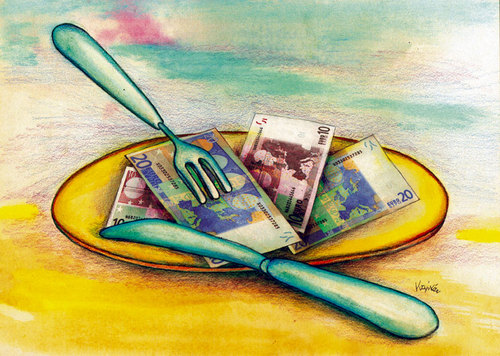Cartoon: Money7 (medium) by Krzyskow tagged money,tiere,sport,portrait,politics,obama,music,mann,man,love,line,illustration,girl,frau,design,comic,character,caricature,art,animals