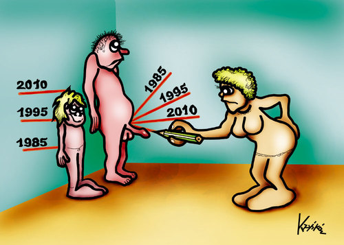 Cartoon: Time 2 (medium) by Krzyskow tagged woman,usa,tiere,sport,portrait,politics,obama,music,mann,man,love,line,illustration,girl,frau,design,comic,character,caricature,art,animals