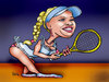 Cartoon: Caroline Wozniacki (small) by Krzyskow tagged tenis