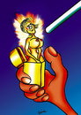 Cartoon: cigarette lighter (small) by Krzyskow tagged animals,art,caricature,character,comic,design,frau,girl,illustration,line,love,man,mann,music,obama,politics,portrait,sport,tiere,money