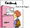 Cartoon: The began of Facebook (small) by Tiemo tagged zuckerbook