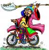 Cartoon: Biker (small) by kidcardona tagged china illustration bike