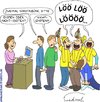 Cartoon: Fußball-Fans (small) by Fredrich tagged fußball,football,soccer,fans,hooligans,idiots