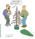 Cartoon: Weihnachten (small) by Fredrich tagged weihnachten weihnachtsbaum christmas tree erkältung niesen cold sneeze