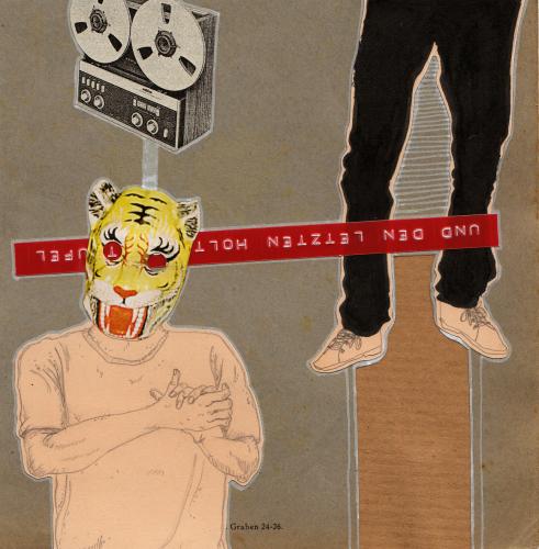 Cartoon: _ (medium) by the_pearpicker tagged devil,tiger,trousers,collage