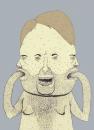 Cartoon: _ (small) by the_pearpicker tagged triple,people,ugly,beard,monster,illustration,drawing,digital