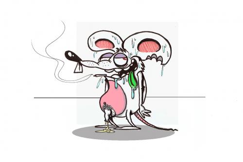 Cartoon: sex mice (medium) by buddybradley tagged mouse,mice,rat,sexy,colour,illustration