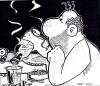 Cartoon: buck (small) by buddybradley tagged bukowski buck drunk caricature black and white illustration