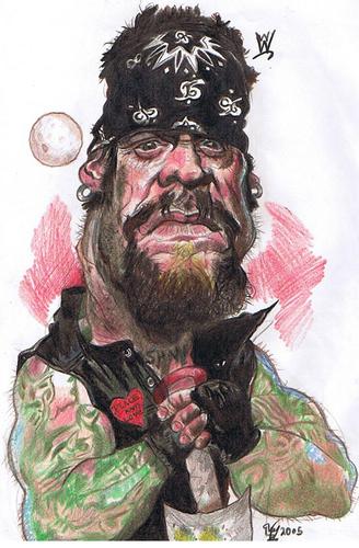 Cartoon: The Undertaker WWE WWF wrestler. (medium) by RoyCaricaturas tagged undertaker,wwe,wwf,cartoon