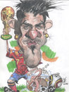 Cartoon: David Villa and Paul (small) by RoyCaricaturas tagged caricaturas,famosos