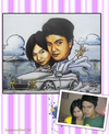 Cartoon: couple caricature 4 (small) by juwecurfew tagged couple,caricature