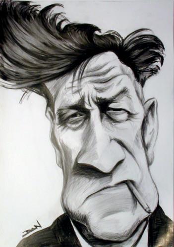 Cartoon: David Lynch (medium) by Dan tagged caricature,cartoon,lynch,movie,dan