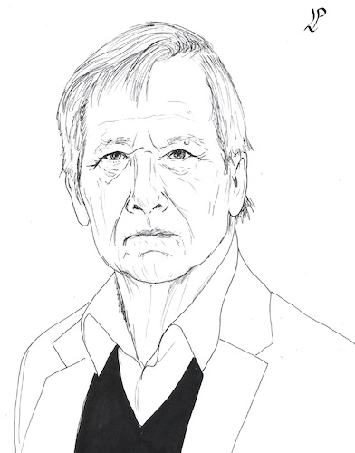 Cartoon: Amos Oz (medium) by paolo lombardi tagged amos,oz