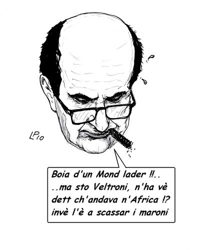 Cartoon: Bersan Pensier (medium) by paolo lombardi tagged italy,politics
