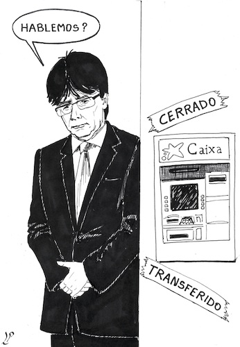 Cartoon: Dialogue (medium) by paolo lombardi tagged catalonia,spain