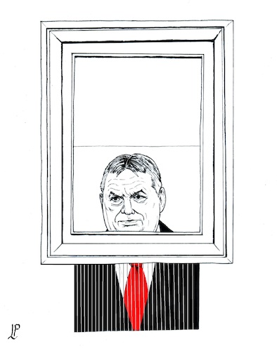 Cartoon: Elections in Hungary (medium) by paolo lombardi tagged orban,europe,hungary,elections,fascism