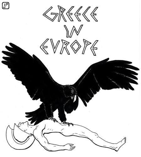 Cartoon: Greece in Europe (medium) by paolo lombardi tagged greece,europe,economy