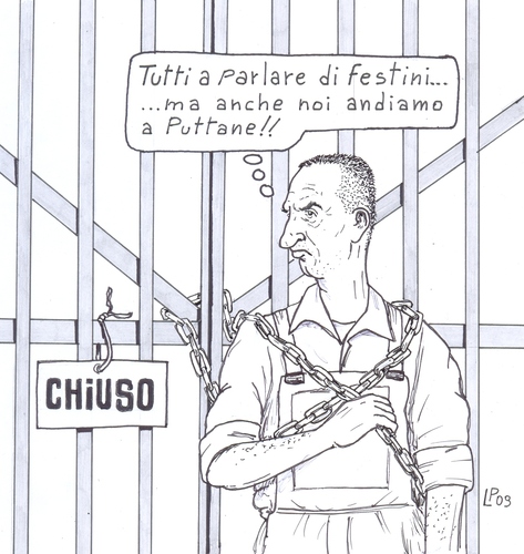 Cartoon: Informazione Invisibile (medium) by paolo lombardi tagged italy,arbeiter,politics,satire,caricature