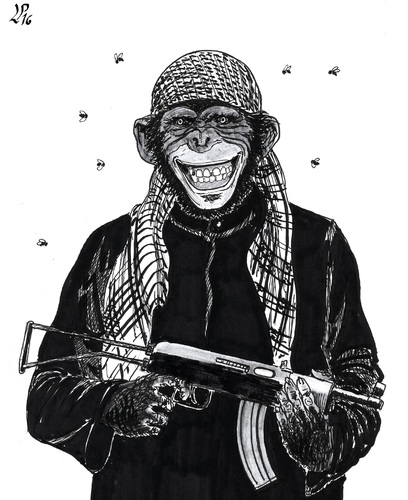 Cartoon: ISIS smiling in Dhaka (medium) by paolo lombardi tagged isis,terrorism