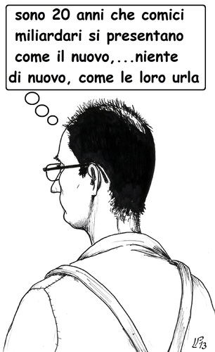 Cartoon: Italia nulla di nuovo (medium) by paolo lombardi tagged politics,italy,satire,cartoon,election,berlusconi,grillo