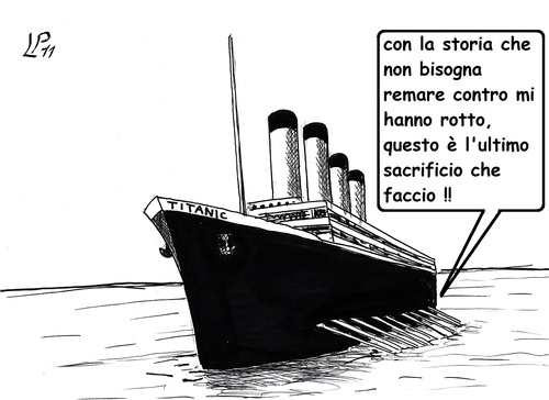 Cartoon: Italy (medium) by paolo lombardi tagged italy,economy,finance,crisis