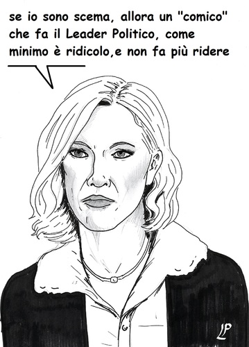 Cartoon: Josefa (medium) by paolo lombardi tagged grillo,racism,fascism