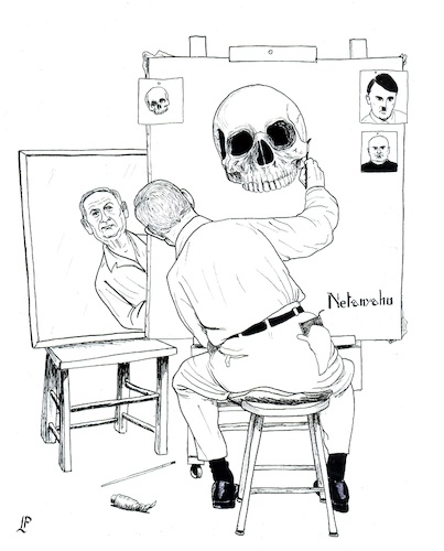 Cartoon: Netanyahu (medium) by paolo lombardi tagged netanyahu,war