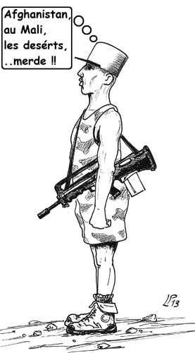 Cartoon: Operation Serval (medium) by paolo lombardi tagged france,war,peace,mali