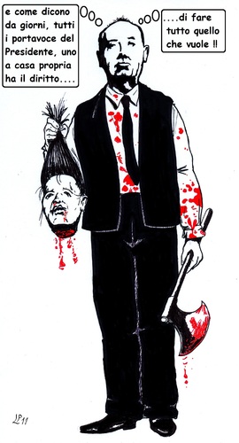 Cartoon: Privacy (medium) by paolo lombardi tagged italy,politics,satire,berlusconi