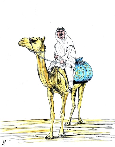 Cartoon: Qatargate (medium) by paolo lombardi tagged qatar,europe