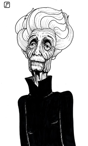 Cartoon: Rita Levi Montalcini (medium) by paolo lombardi tagged montalcini,caricature,satire,italy