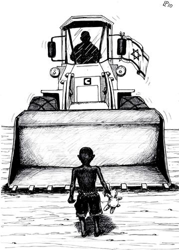 Cartoon: Stop (medium) by paolo lombardi tagged peace,war,palestine,israel,gaza