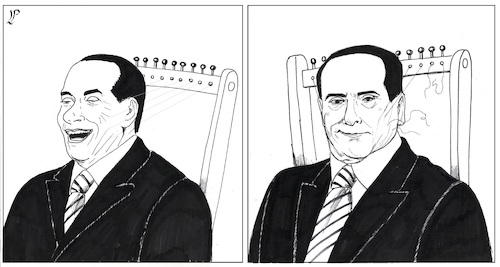 Cartoon: The return of Berlusconi (medium) by paolo lombardi tagged italy