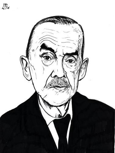 Cartoon: Thomas Mann (medium) by paolo lombardi tagged artist