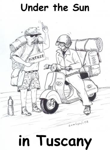 Cartoon: Tuscany (medium) by paolo lombardi tagged deutschland,italy,germany,satire,caricature,comic