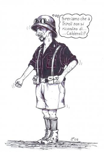 Cartoon: Tutti a Tripoli (medium) by paolo lombardi tagged italy,berlusconi,satire,politics,caricature